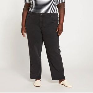 Universal Standard Etta High Rise Straight Leg Jeans 31” - Washed Black 14/16